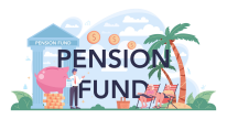 Pension fund financial retirement illustration