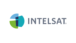 Logo of Intelsat, a satellite communications company.