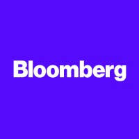 Bloomberg logo white text on purple