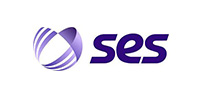 SES logo with purple abstract design.