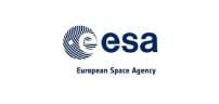 Logo of the European Space Agency with text and a circular design.