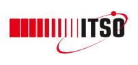 Logo featuring red bars and black text.