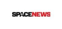SpaceNews logo with bold black and red text on a white background.