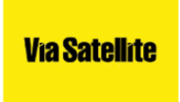 Via Satellite logo on yellow background.