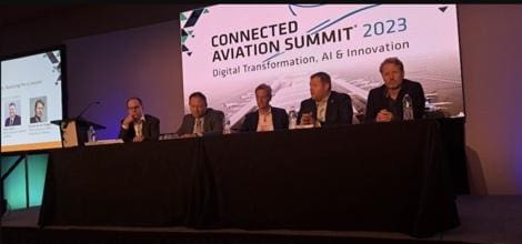 Panel discussion at Connected Aviation Summit 2020.