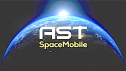 AST SpaceMobile logo over Earth sunrise
