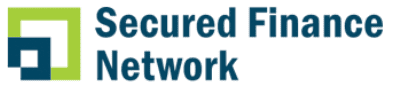 Secured Finance Network logo with geometric design.