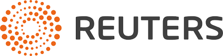 Reuters logo with orange dot design.